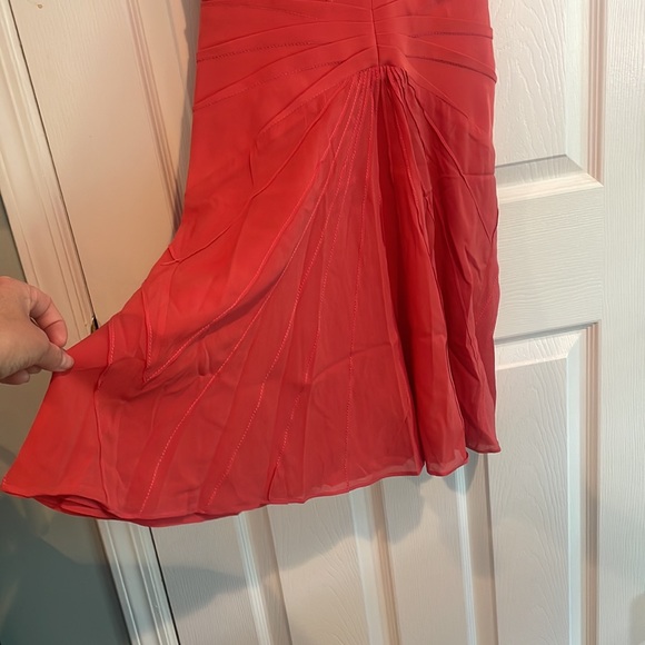 Zac Posen Silk Salmon Dress size 2 - Picture 3 of 10